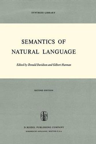 Cover image for Semantics of Natural Language