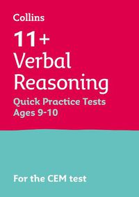 Cover image for 11+ Verbal Reasoning Quick Practice Tests Age 9-10 (Year 5): For the Cem Tests