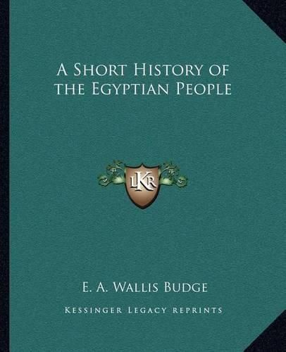 A Short History of the Egyptian People