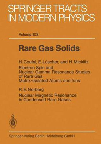 Cover image for Rare Gas Solids