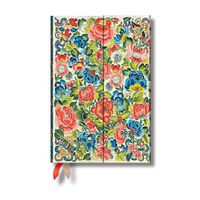 Cover image for Pear Garden (Peking Opera Embroidery) Mini 18-month Horizontal Hardback Dayplanner 2025 (Wrap Closure)