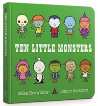 Cover image for Ten Little Monsters Board Book