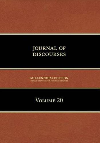Cover image for Journal of Discourses, Volume 20