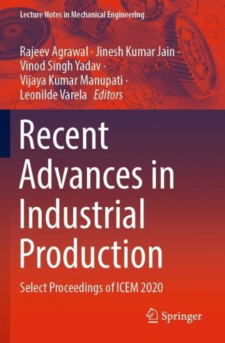 Cover image for Recent Advances in Industrial Production