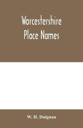 Cover image for Worcestershire place names
