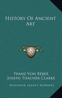 Cover image for History of Ancient Art