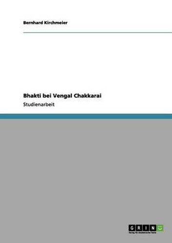 Cover image for Bhakti bei Vengal Chakkarai