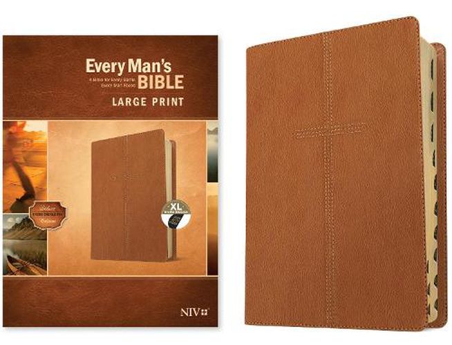 NIV Every Man's Bible, Large Print, Cross Saddle Tan, Index