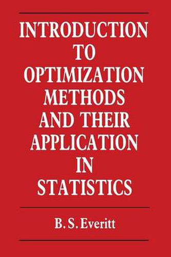Cover image for Introduction to Optimization Methods and their Application in Statistics