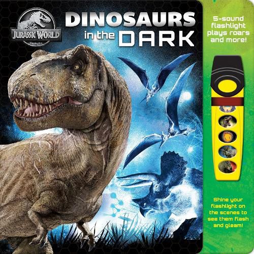 Cover image for Jurassic World Dinosaurs In The Dark Glow Flashlight