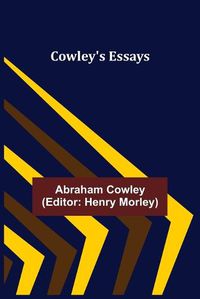 Cover image for Cowley's Essays