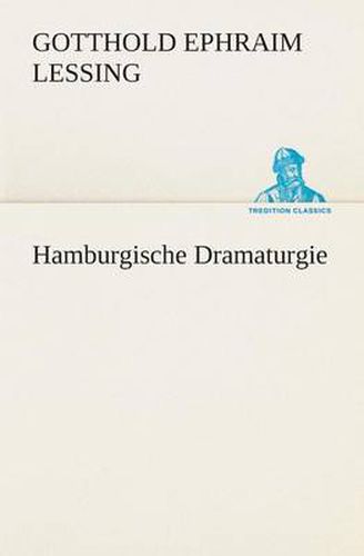 Cover image for Hamburgische Dramaturgie