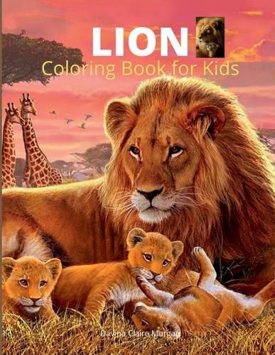 Cover image for Lion Coloring Book for Kids