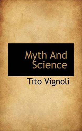 Cover image for Myth and Science