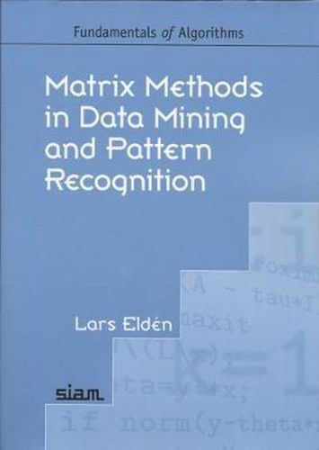 Cover image for Matrix Methods in Data Mining and Pattern Recognition