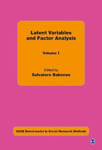 Cover image for Latent Variables and Factor Analysis