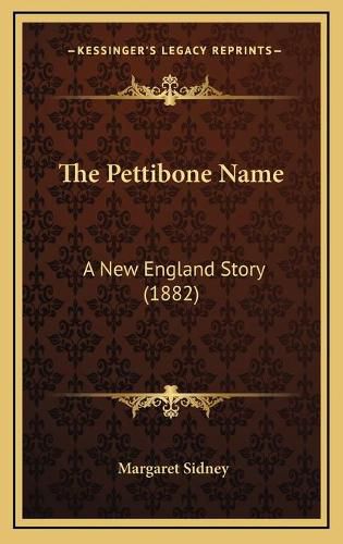 Cover image for The Pettibone Name: A New England Story (1882)