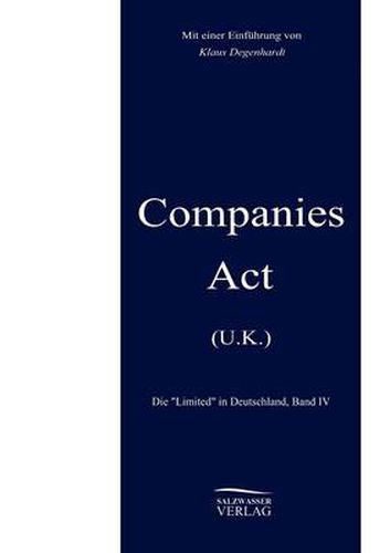 Cover image for Companies Act U.K.
