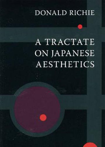 Cover image for A Tractate on Japanese Aesthetics