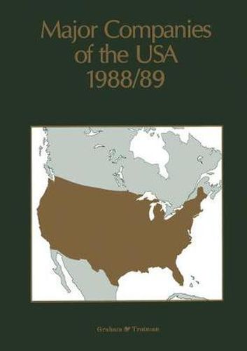 Cover image for Major Companies of the USA 1988/89