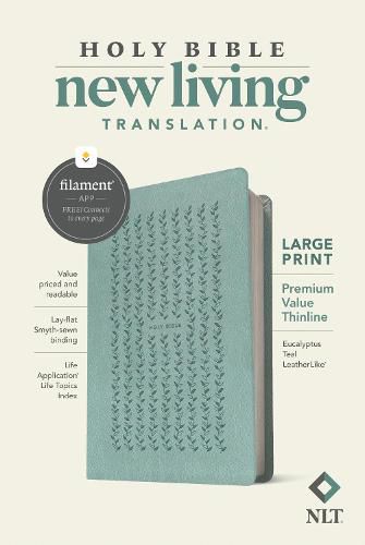 Cover image for NLT Large Print Premium Value Thinline Bible, Filament