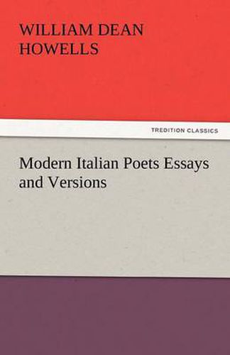 Cover image for Modern Italian Poets Essays and Versions