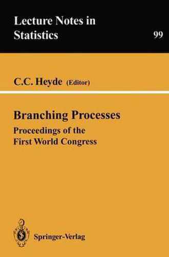 Cover image for Branching Processes: Proceedings of the First World Congress