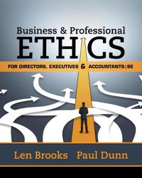 Cover image for Business & Professional Ethics for Directors, Executives & Accountants