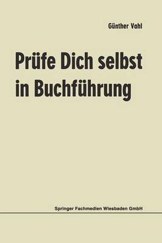 Cover image for Prufe Dich Selbst in Buchfuhrung