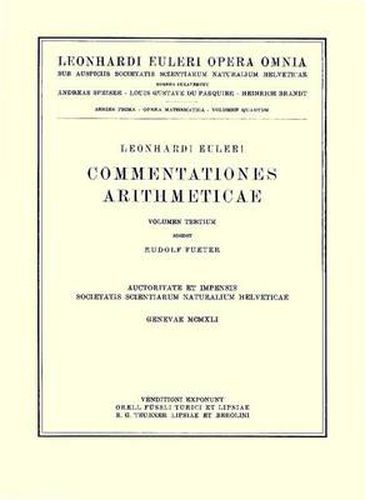 Commentationes arithmeticae 4th part