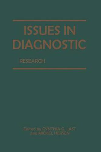 Cover image for Issues in Diagnostic Research