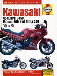 Cover image for Kawasaki 454 Ltd, Vulcan 500 & Ninja 250 (85 -07)