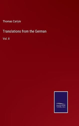 Cover image for Translations from the German