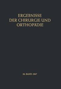 Cover image for Ergebnisse der Chirurgie und Orthopadie