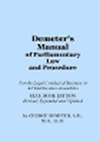 Cover image for Demeter's Manual of Parliamentary Law and Procedure: Blue Book Edition