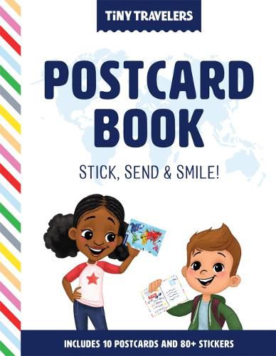 Cover image for Tiny Travelers Postcard Book: Stick, Send & Smile!