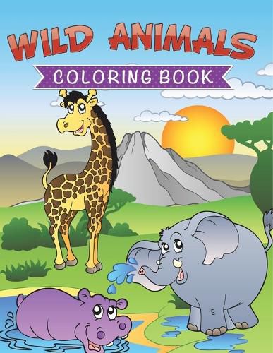 Cover image for Wild Animals Coloring Book