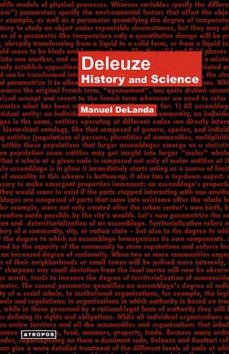 Cover image for Deleuze: History and Science