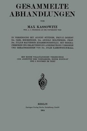 Cover image for Gesammelte Abhandlungen: Mit Einem Vollstandigen Verzeichnis Der Arbeiten Des Verfassers, Einem Portrat Und 2 Figuren in Text