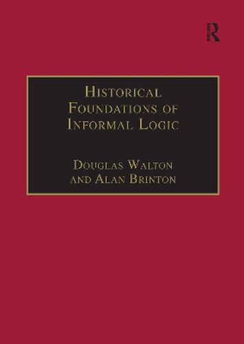 Cover image for Historical Foundations of Informal Logic