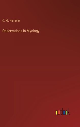 Cover image for Observations in Myology