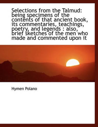 Cover image for Selections from the Talmud