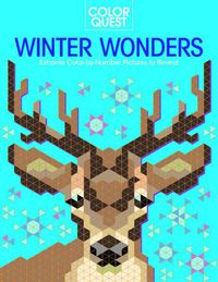 Cover image for Color Quest: Winter Wonders: Extreme Color-by-Number Pictures to Reveal