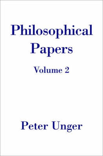 Cover image for Philosophical Papers: Volume Two