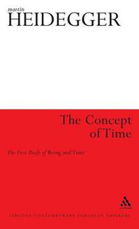 Cover image for The Concept of Time: The First Draft of Being and Time