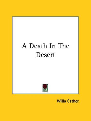 Cover image for A Death in the Desert