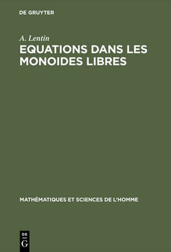 Cover image for Equations dans les monoides libres