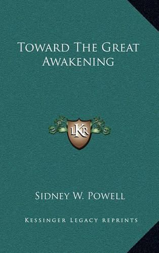 Cover image for Toward the Great Awakening