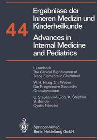 Cover image for Ergebnisse der Inneren Medizin und kinderheilkunde/Advances in Internal Medicine and Pediatrics