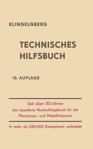 Cover image for Klingelnberg Technisches Hilfsbuch